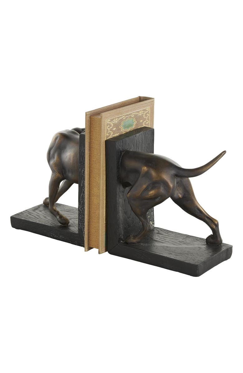 SONOMA SAGE HOME Greyhound Set of 2 Polystone Bookends, Alternate, color, Black
