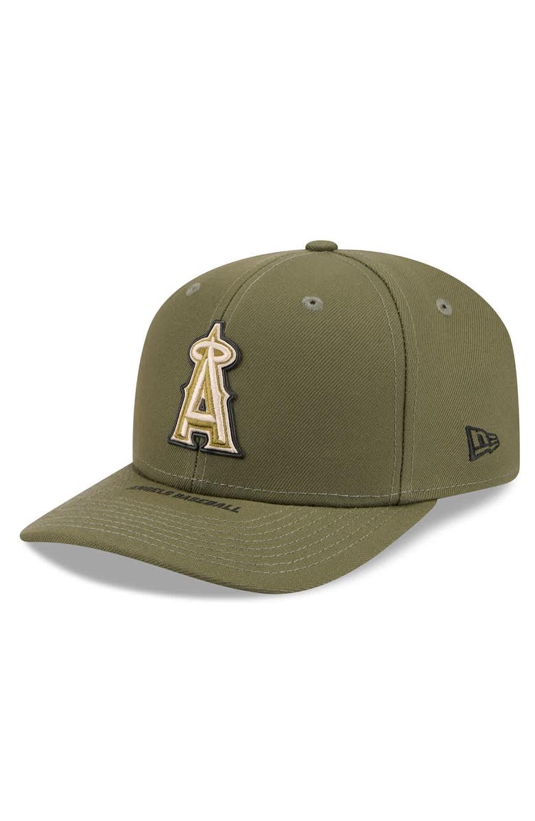 New Era Men's New Era  Olive Los Angeles Angels 2026 Armed Forces Day 9SEVENTY Adjustable Hat, Alternate, color, Olive