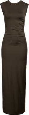 Stella McCartney Ruched Sleeveless Fluid Jersey Dress