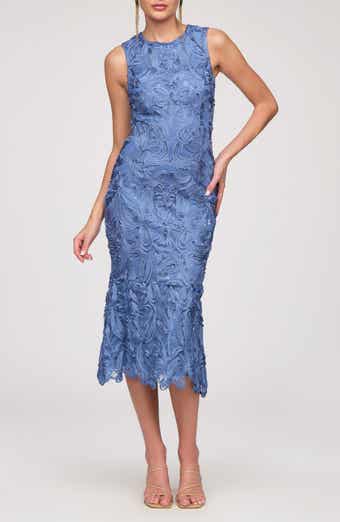 Meli Soutache Cocktail Midi Dress