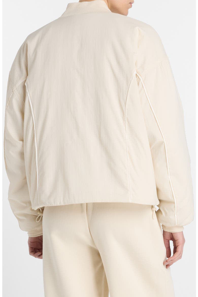 Reimagined Woven Bomber Jacket, Alternate, color, BEIGE
