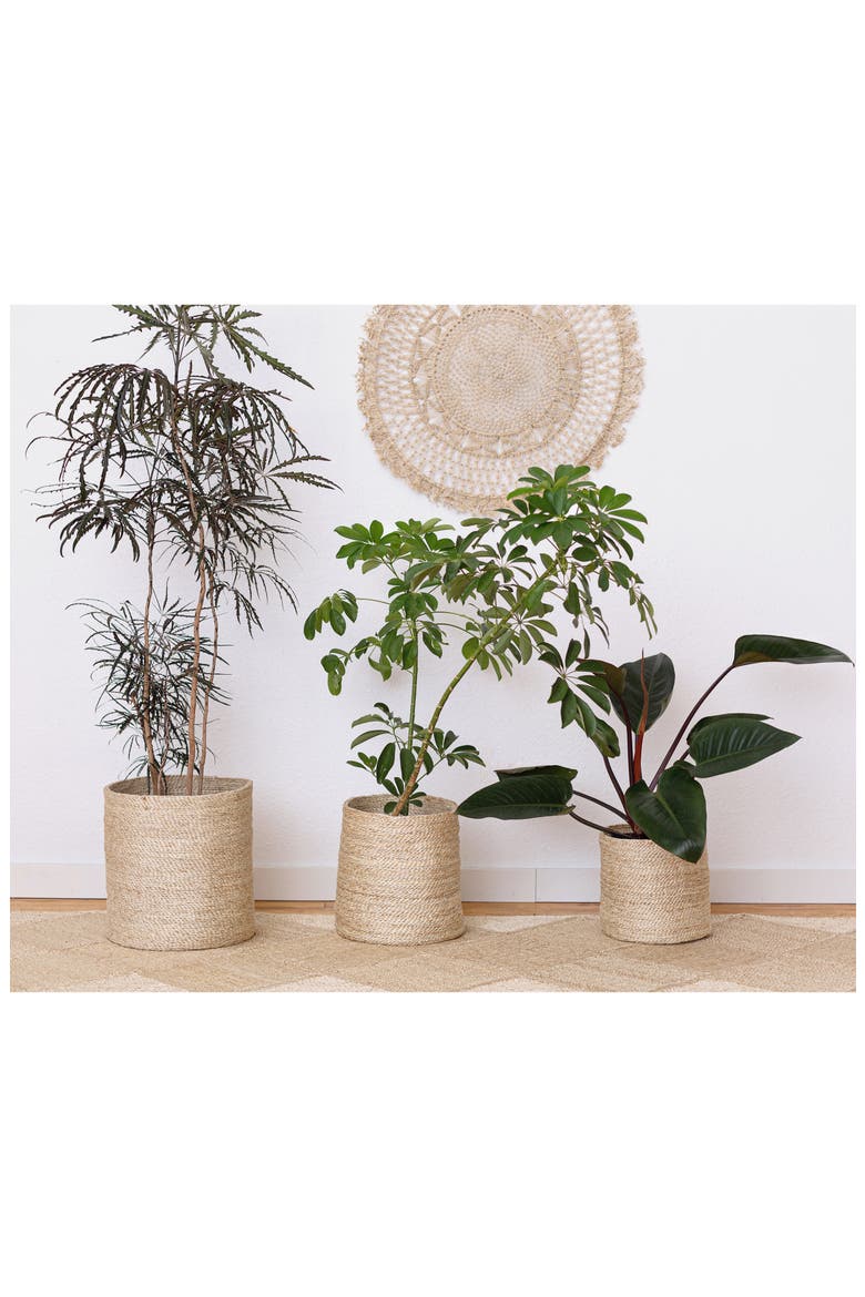 Round Jute Basket, Alternate, color, NATURAL
