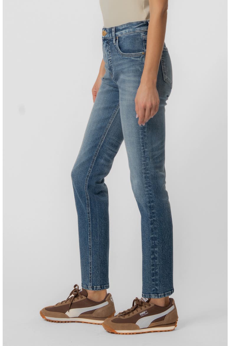 Reese Fab Ab High Waist Ankle Straight Leg Jeans, Alternate, color, FRESH