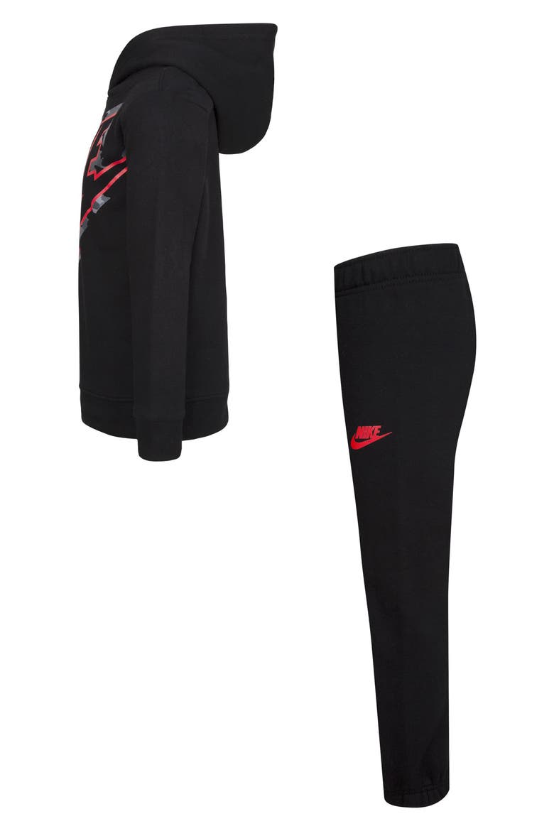 Kids' Futura Camo Fleece Set, Alternate, color, 023BLACK