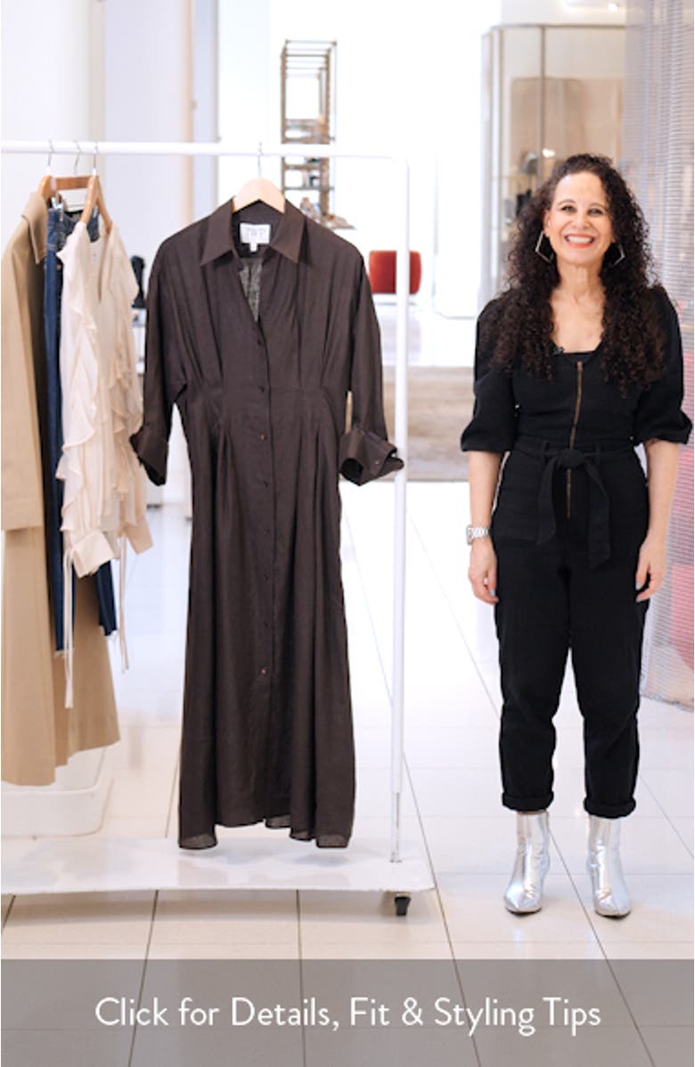 Pleated Maxi Shirtdress, sales video thumbnail