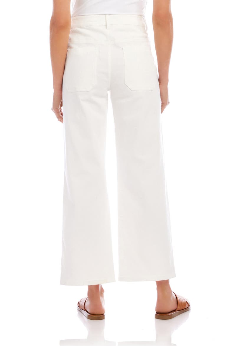 Lauren Patch Pocket Crop Wide Leg Pants, Alternate, color, OFF WHITE