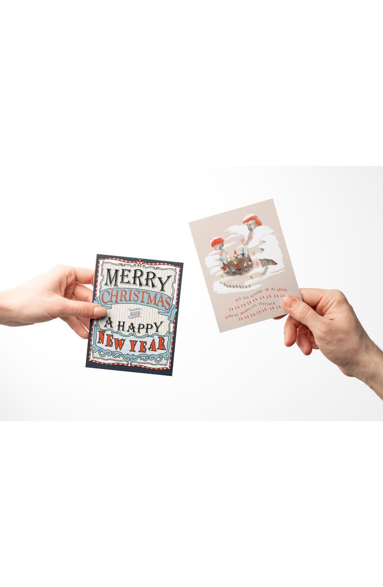 Ramus & Co Holiday Winter Card Pack (3ct, Assorted) Falalalala, Gnome, Merry Christmas and a Happy New Year, Alternate, color, Multi-Pack