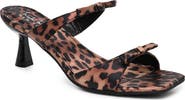 Nicole Miller Double Bow Strap Heeled Sandal