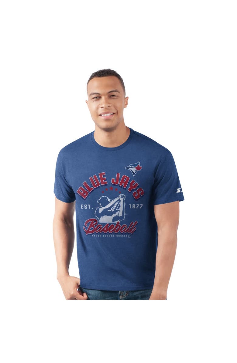 STARTER Men's Starter  Royal Toronto Blue Jays Prime Time Batter T-Shirt, Alternate, color, 