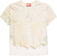 DIESEL® Heraldic Print Crop Top