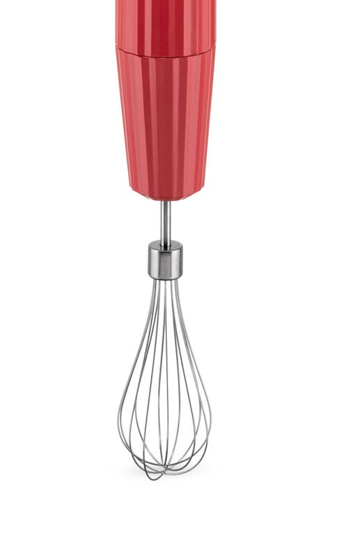 Alessi Plissé Hand Blender Set In Red