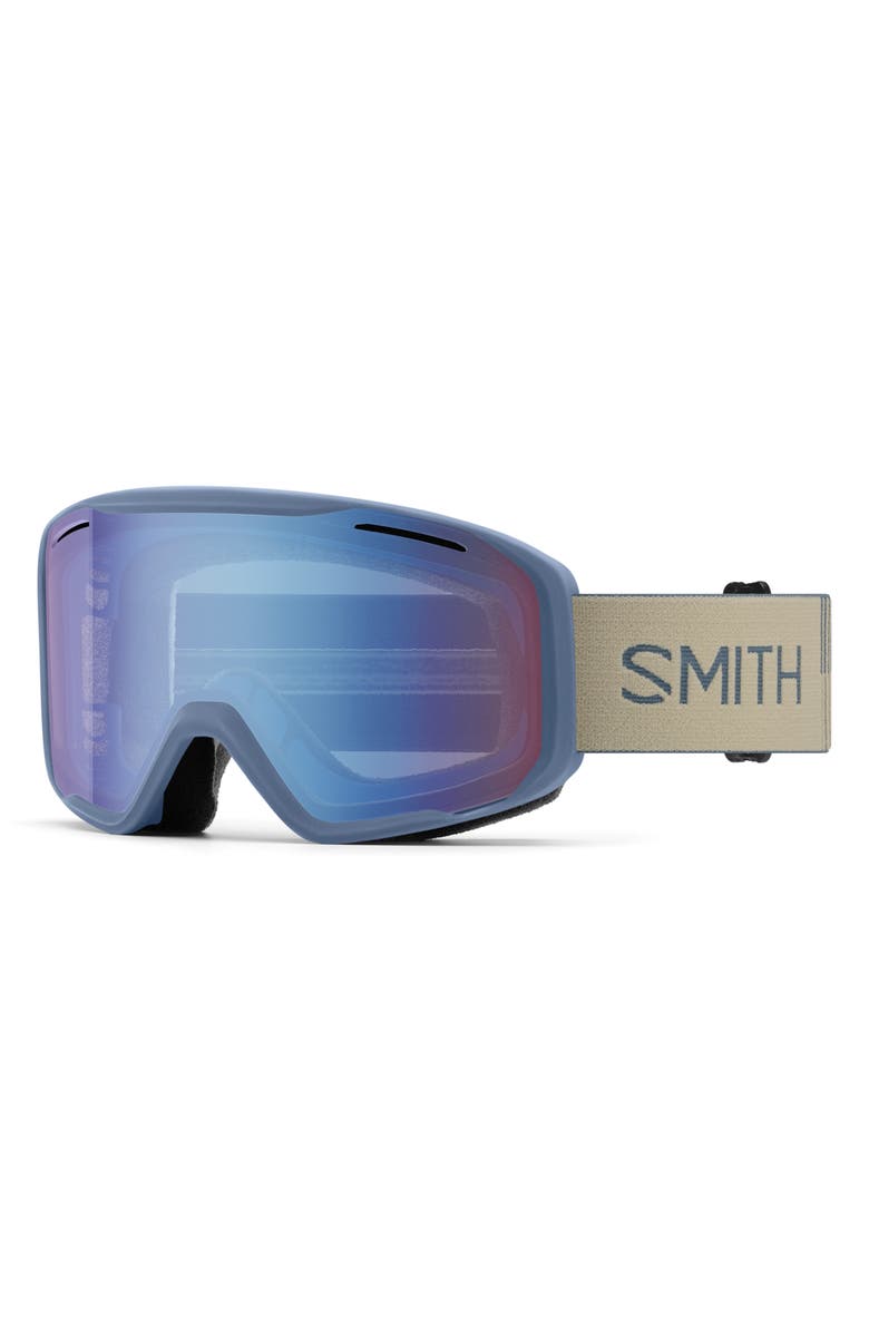 Smith Blazer Snow Goggles, Main, color, Granite Blue / Blue Sensor