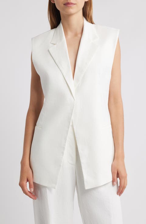 Long Linen Vest