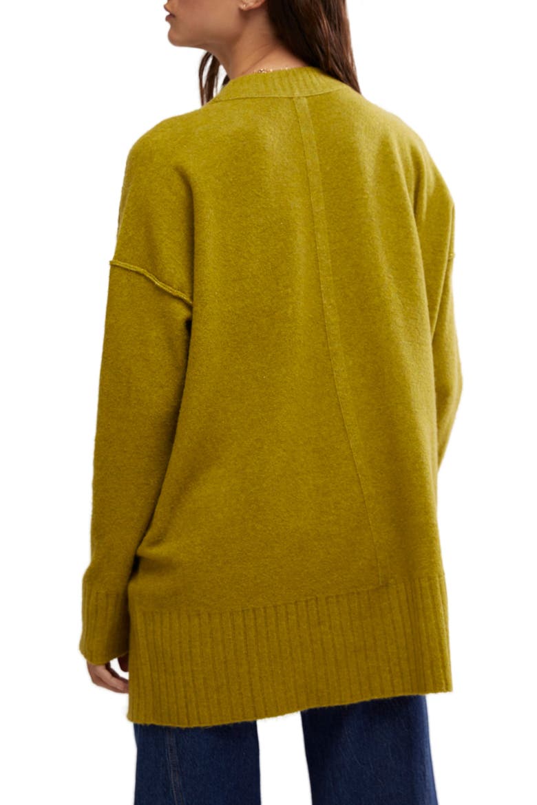 Phoebe High-Low Tunic Sweater, Alternate, color, AVOCADO OIL