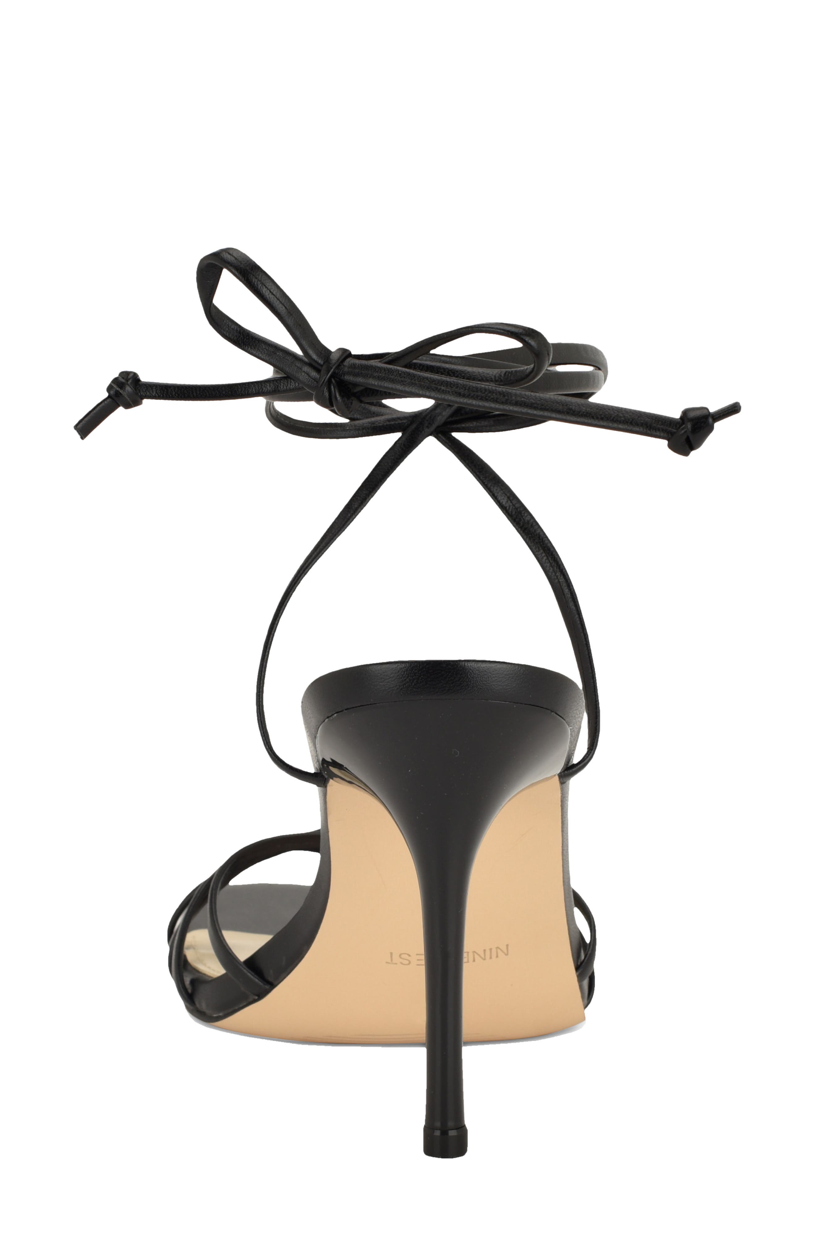 Nine West Opela Ankle Wrap Sandal, Alternate, color, Black