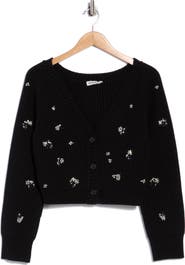Simkhai Novah Embellished Rib Cardigan