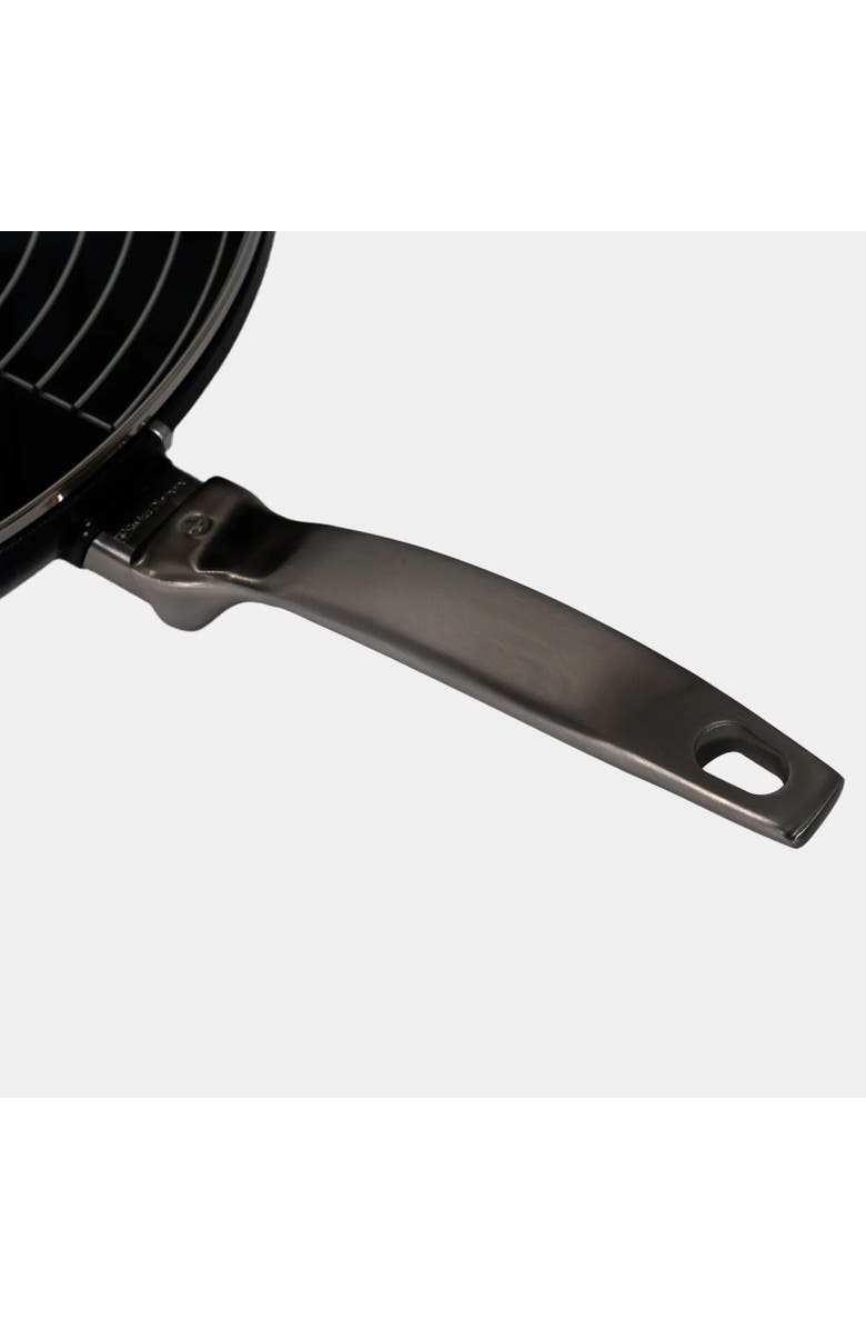 Swiss Diamond CHD Nonstick Wok with Glass Lid, 12.5-Inch, Alternate, color, Black