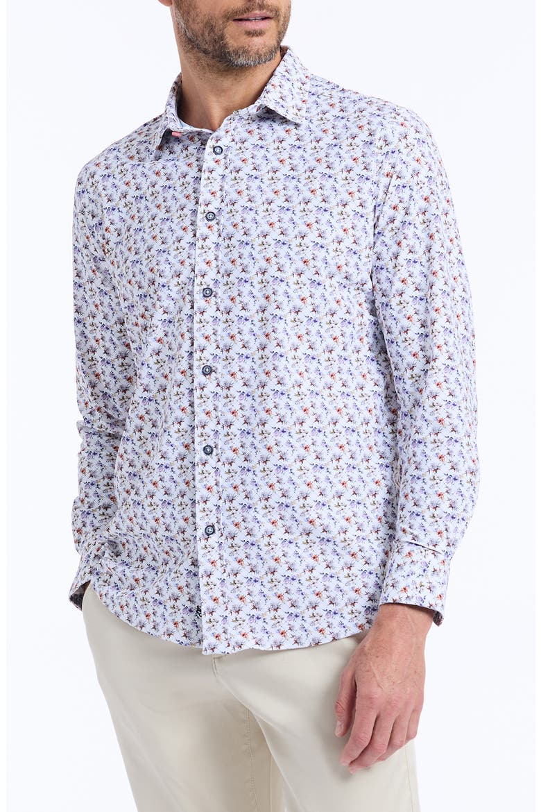 Brauxhall Knit Button-Up Shirt, Alternate, color, WHITE MULTI