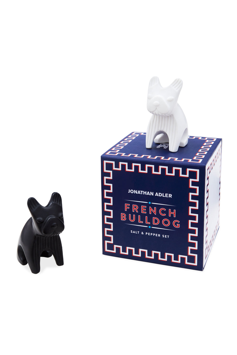 French Bulldog Salt and Pepper Set, Alternate, color, Black / White