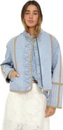Belle & Bloom Free And Forward Quilted Denim Jacket