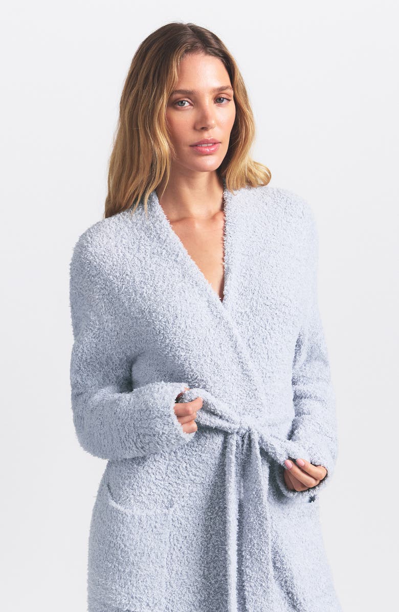 SKIMS Cozy Robe, Alternate, color, Zen Blue