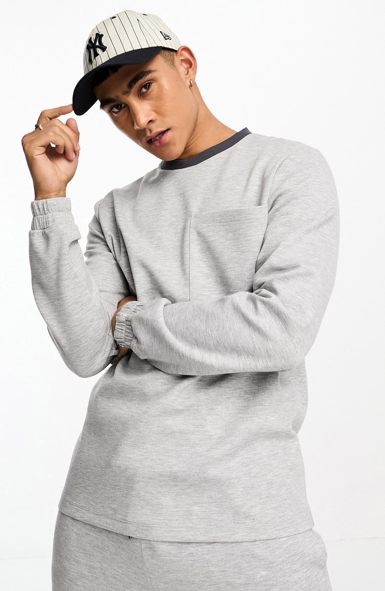 ASOS DESIGN Contrast Trim Sweatshirt, Main, color,