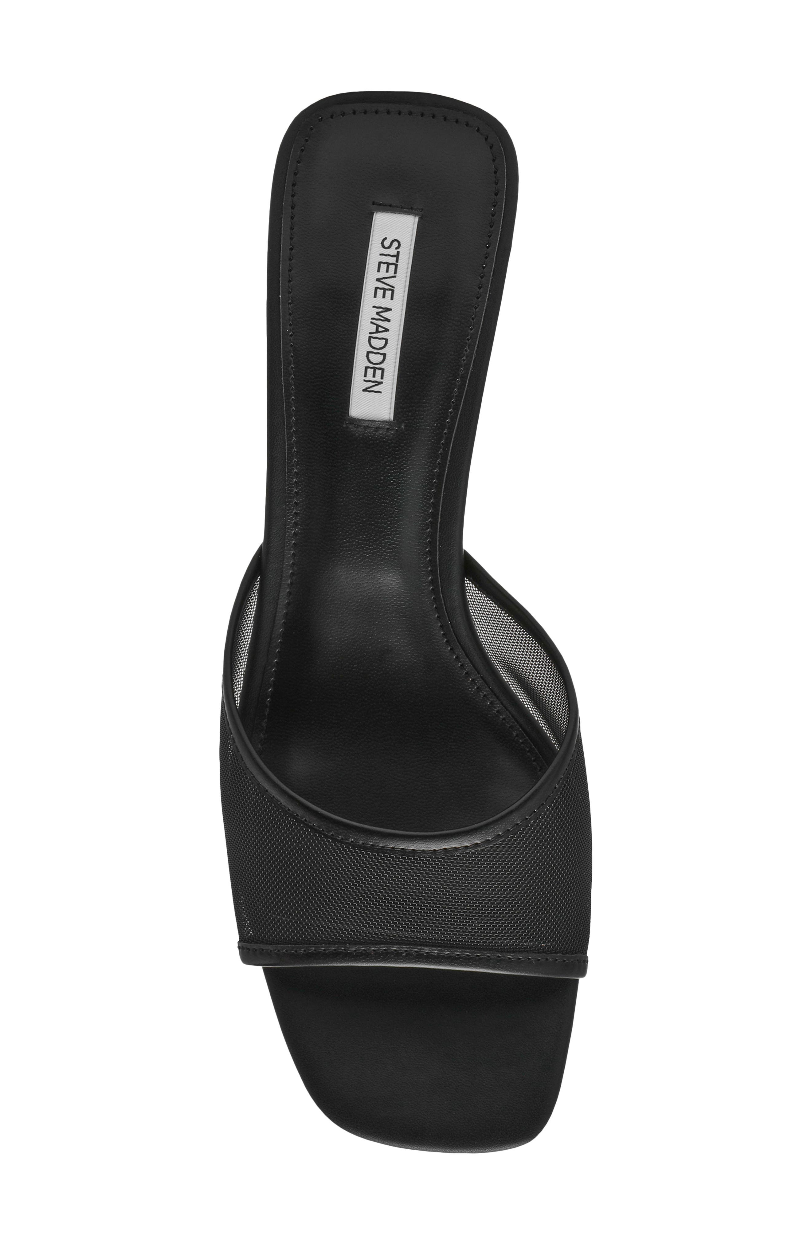 Steve Madden Seleste Wedge Slide Sandal, Alternate, color, Black Mesh