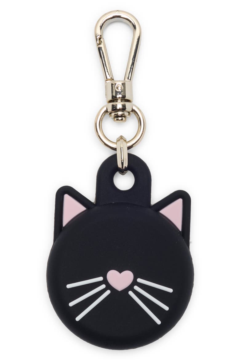 Cat AirTag Charm Keychain, Main, color, BLACK CAT