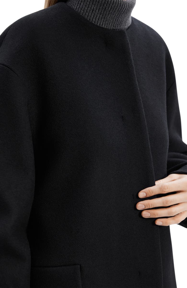 Theory Cape Back Wool Blend Coat, Alternate, color,