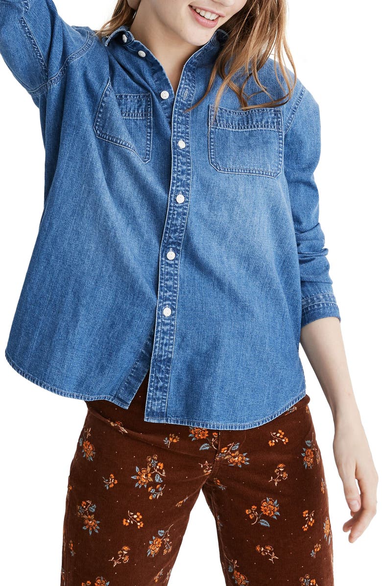 Madewell Chambray Shirt, Main, color,
