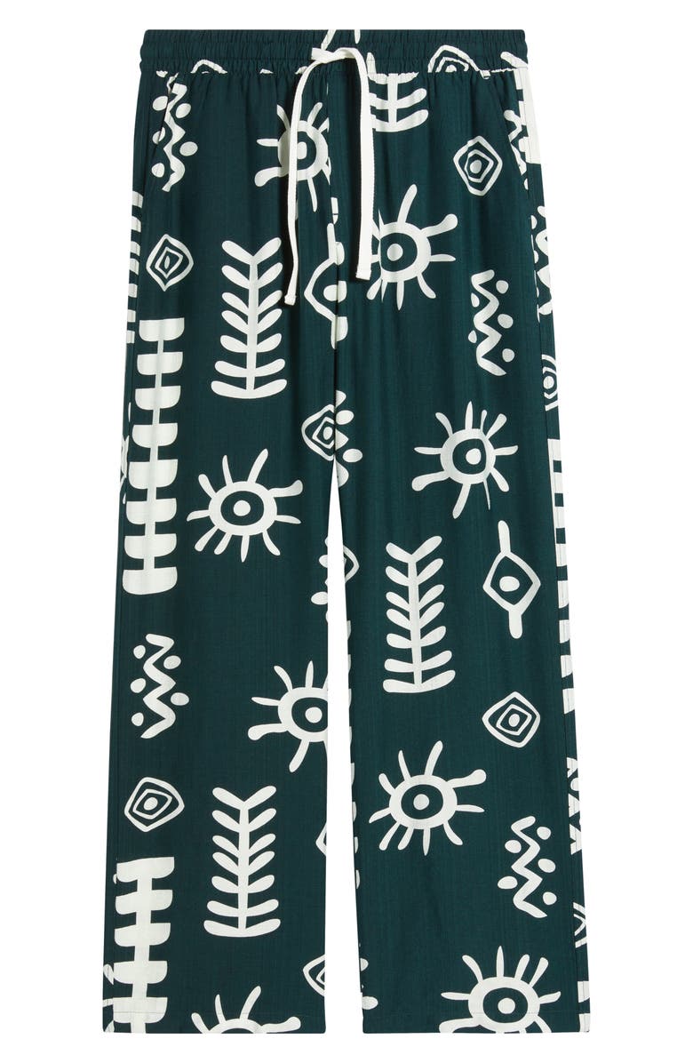 RIZORT Mason Abstract Print Drawstring Pants, Alternate, color, Green