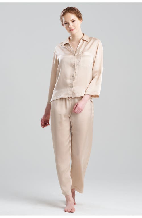 Natori Ashley Icon Notch Pj Set In Gold