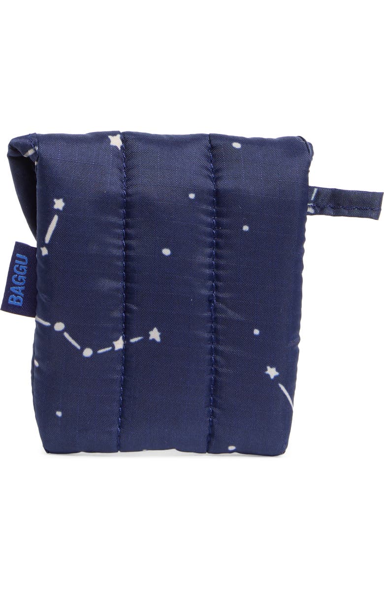 Baggu Puffy Earbuds Case, Alternate, color, Constellation Midnight