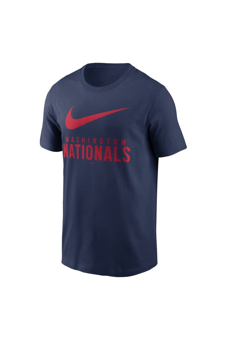 Men's Nike Navy Washington Nationals Swoosh T-Shirt, Alternate, color, Navy