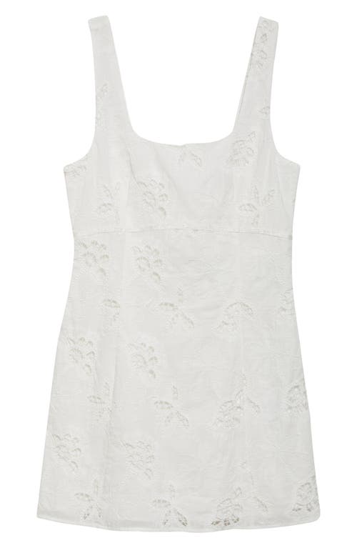 RAMY BROOK RAMY BROOK AMALIA FLORAL EMBROIDERY COTTON MINIDRESS 