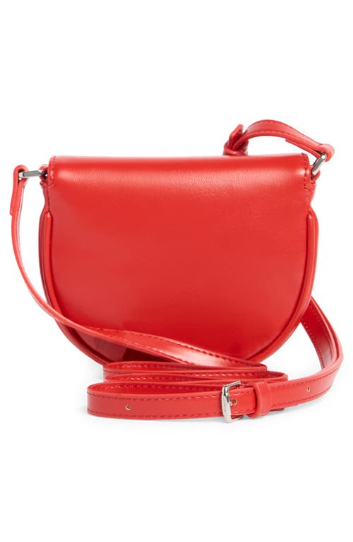 Stand Oil Mino Faux Leather Crossbody Bag In Red