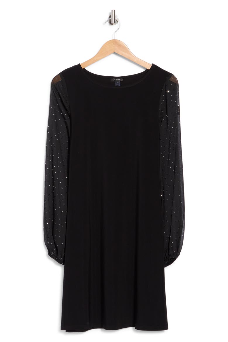 Ity Long Sleeve Dress, Main, color, BLACK