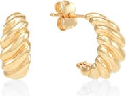 Frankie & Zoe J Hoop Earrings