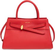 Veronica Beard Dash Leather Top Handle Bag