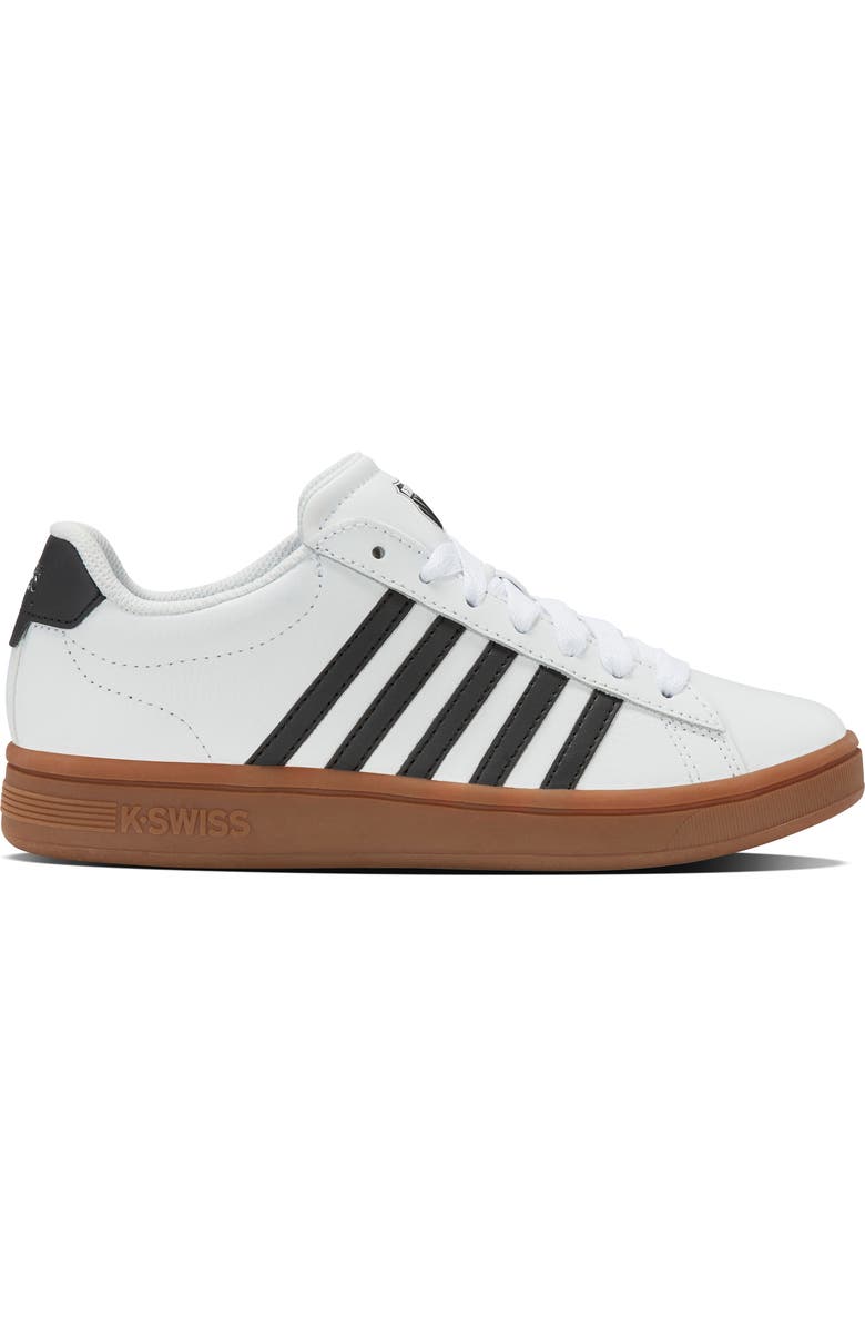 K-Swiss Court Tie Breaker II Sneaker, Alternate, color, White/ Black/ Gum
