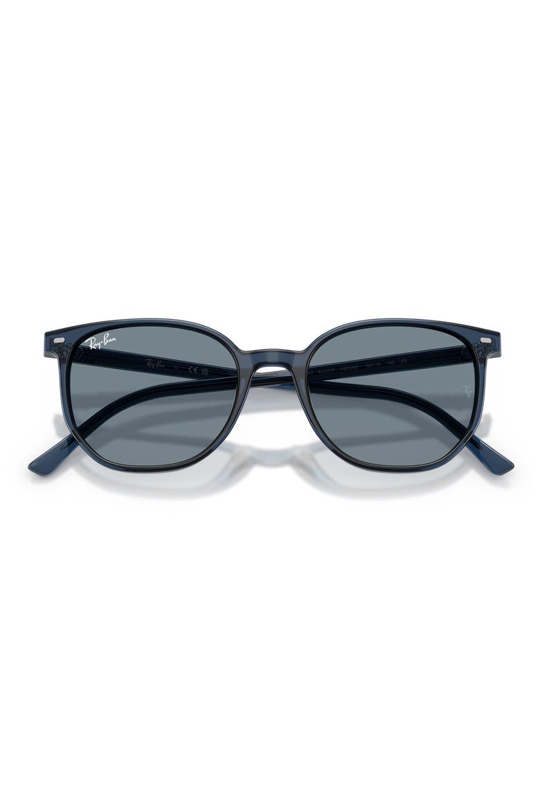 52mm Square Sunglasses, Alternate, color, TRANSPARENT BLUE/ BLUE