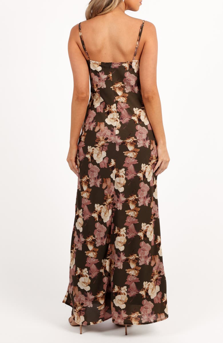 Petal & Pup Jamie Floral Maxi Slipdress, Alternate, color, Olive Floral