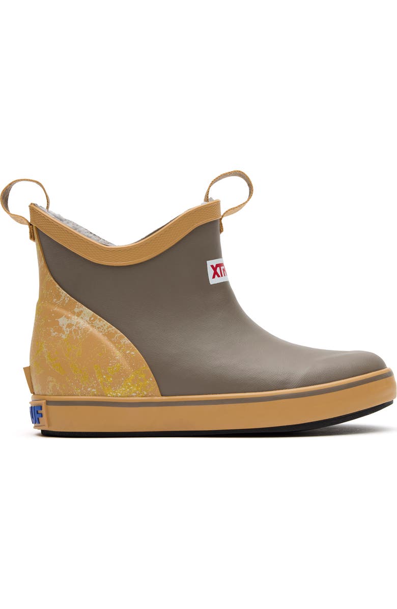 XTRATUF Trolling Ice Fleece Lined Waterproof Ankle Deck Boot, Alternate, color, Chocolate Chip