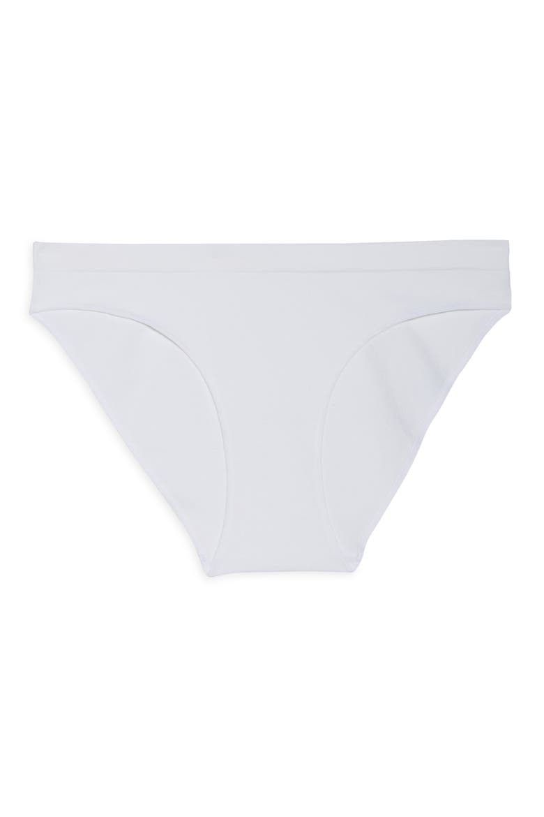 Cabana Cotton Seamless Bikini, Alternate, color, WHITE