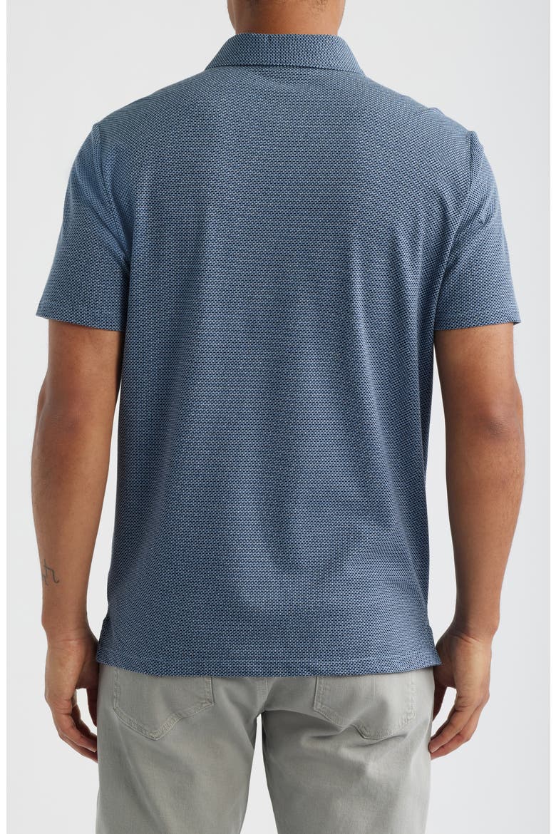 Keyes Jacquard Knit Polo, Alternate, color, BLUE NIGHT