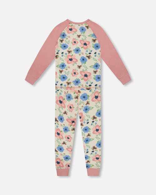Deux Par Deux Organic Cotton Two-piece Pajamas In Multi