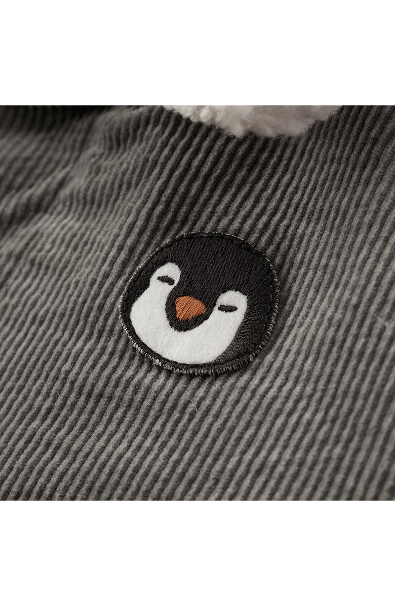 Milkbarn Corduroy  Reversible Jacket, Alternate, color, Grey Penguin