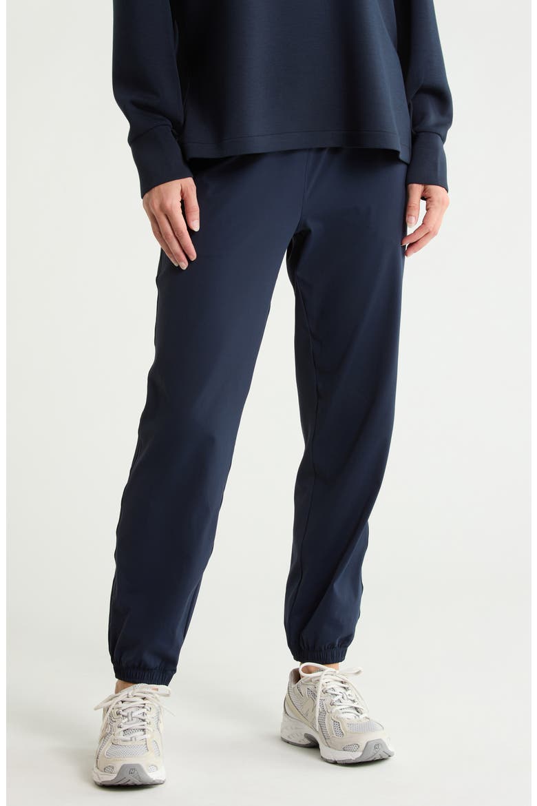 On The Move Cinched Joggers, Main, color, NAVY SAPPHIRE