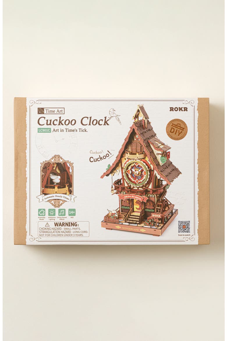 DIY Working Cuckoo Clock Build Kit by ROBOTIME LLC, Main, color, Multi