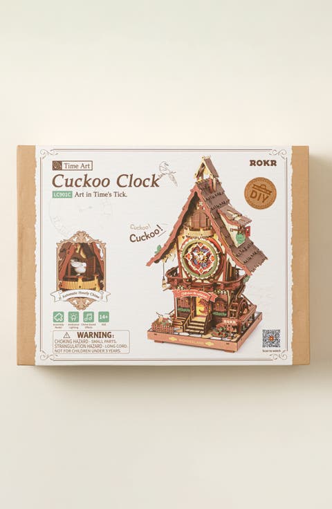 DIY Working Cuckoo Clock Build Kit by ROBOTIME LLC